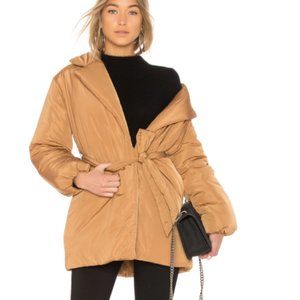 Calla Lily Belted Puffer
